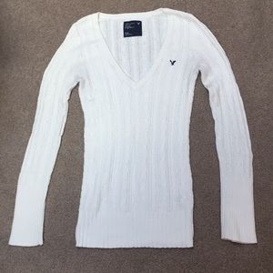 American Eagle white sweater